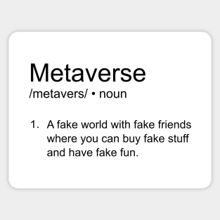 Metaverse funny definition Sticker